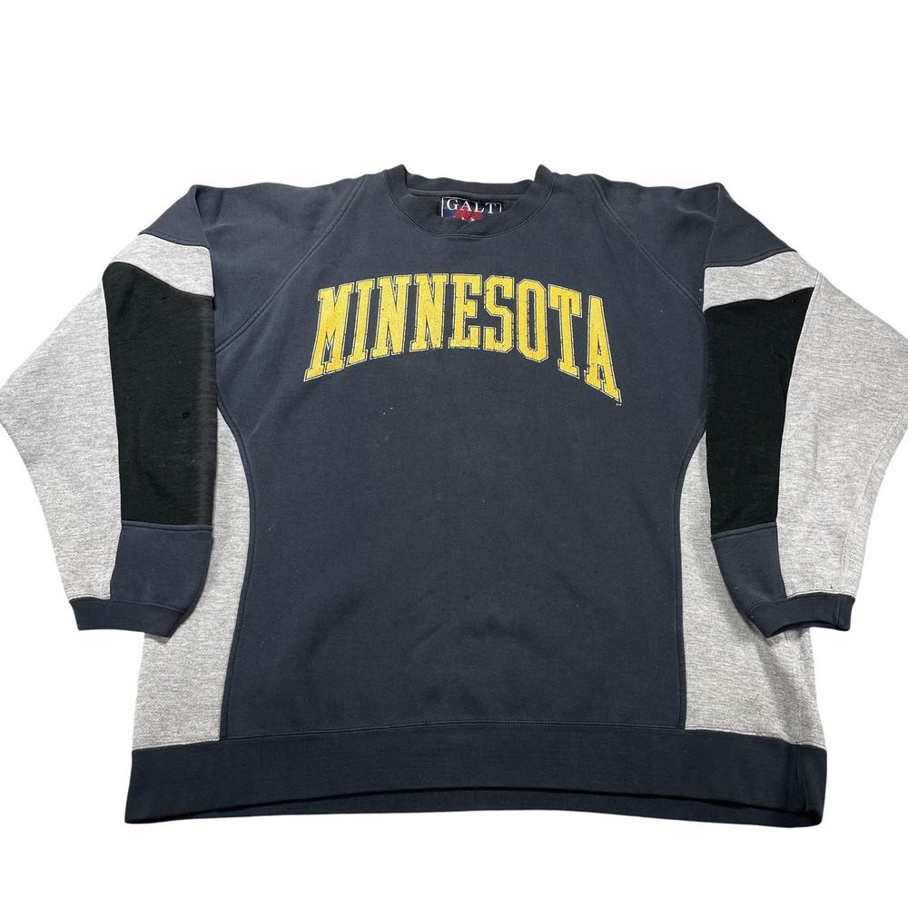 Minnesota Golden Gophers Sweatshirt Mens‎ XL Blue NCAA Football Galt Sand VTG